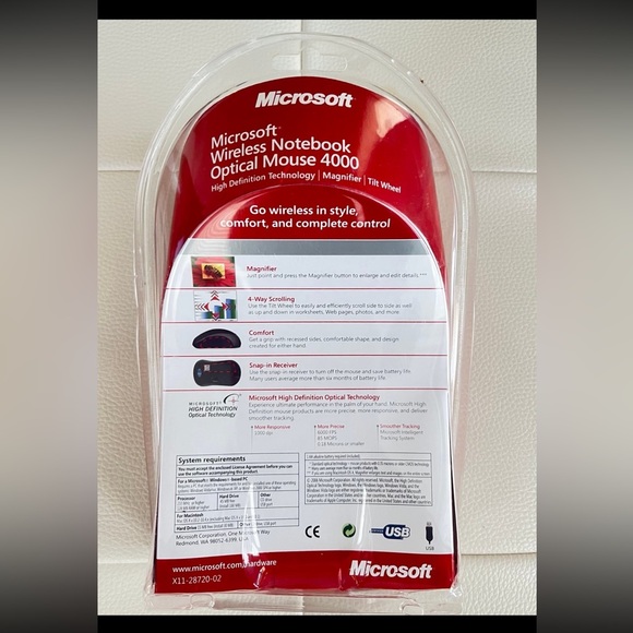 Microsoft Wireless Notebook Laser Mouse - Picture 3 of 3